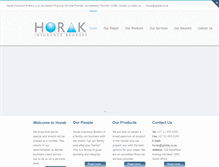 Tablet Screenshot of horak.co.za